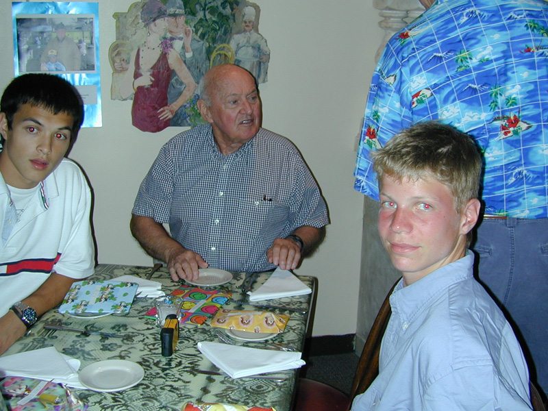 Charley Granddad Alex That Litte Italian, Dad's bday celebra